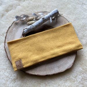 Kuschel Stirnband I sonnengelb